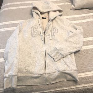 Cozy Sherpa Lined Gap Logo Hoodie